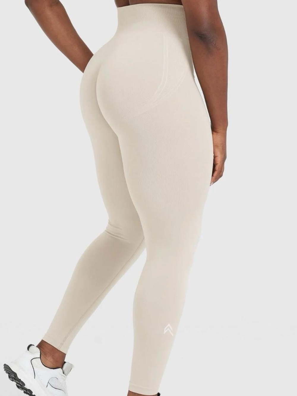 Oner Active “Sand” Beige Effortless High Waisted Seamless Leggings